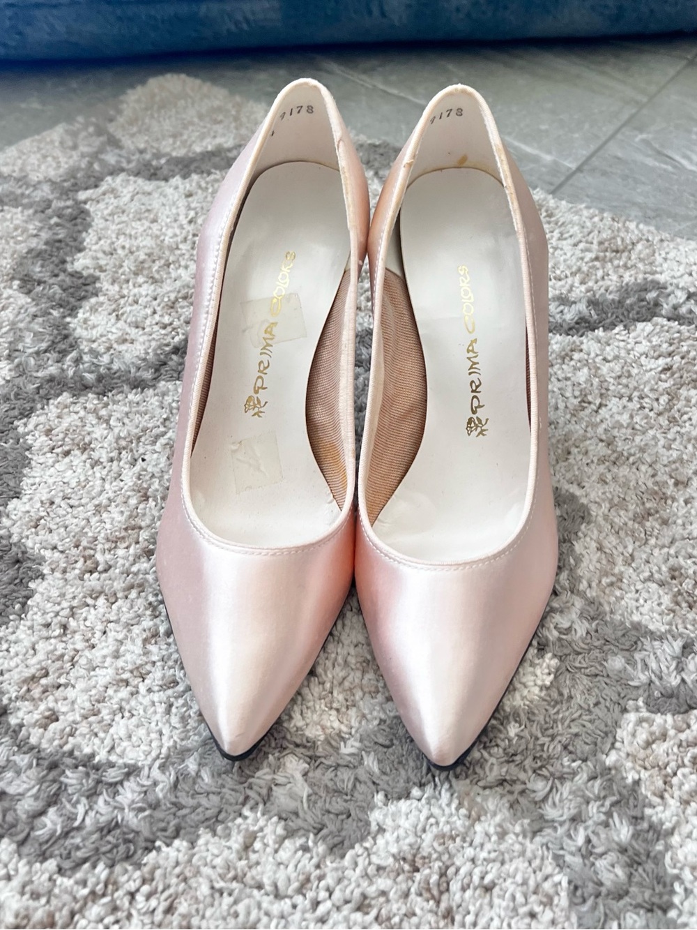 Vintage 90s Prima Colors Dyeable Satin Heels Stiletto Weddings Prom | Size 6.5